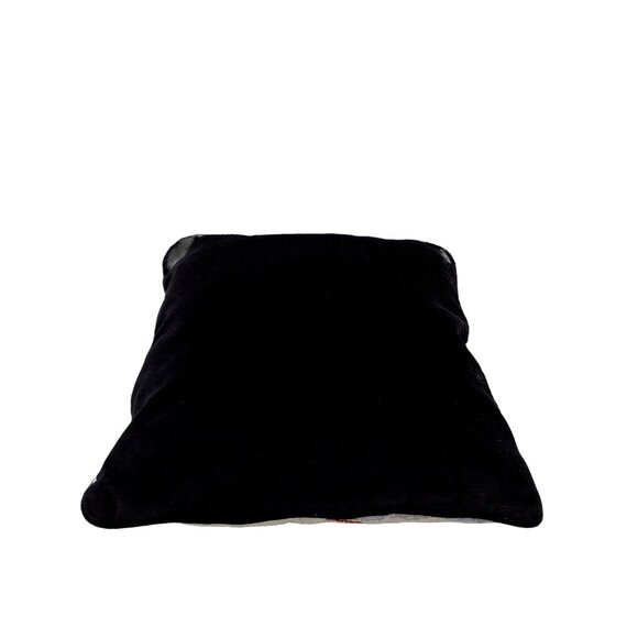 Vintage Christmas Tapestry Throw Pillow With Forest Scene & Cardinal Design - Picture 6 of 7